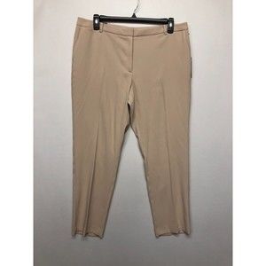 NWT Tommy Hilfiger Women Radcliffe Slim Ankle Dress Pants Size 16 Beige B223 -6